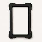 Slabster EXO in Charcoal with black TPU corners, empty, front view
