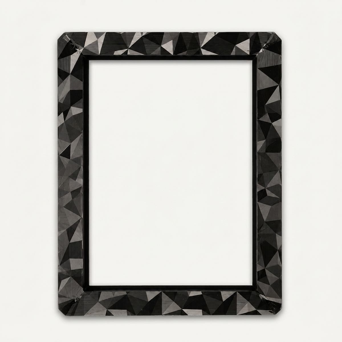Black holographic toploader guard, front view
