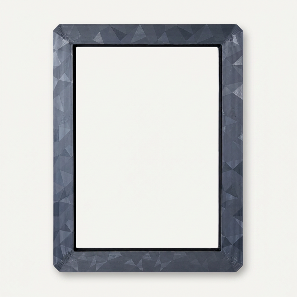 Gray holographic toploader guard, front view