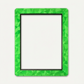Green holographic toploader guard, front view